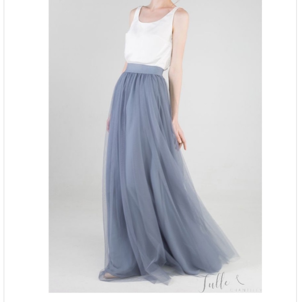 Tulle floor length skirt
